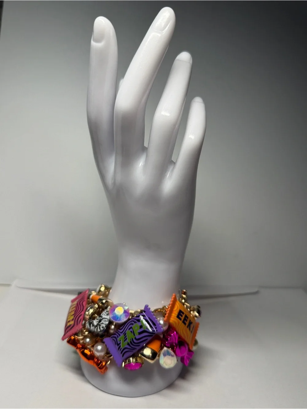 Betsey Johnson Multicolor candy  gold color Charm Bracelet